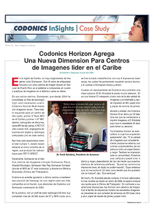 Codonics Horizon Agrega Una Nueva Dimension Para Centros de Imagenes lider en el Caribe